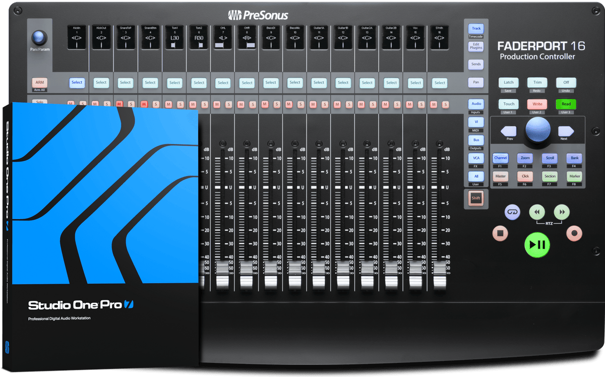 FaderPort® 16 DAW Controller – PreSonus