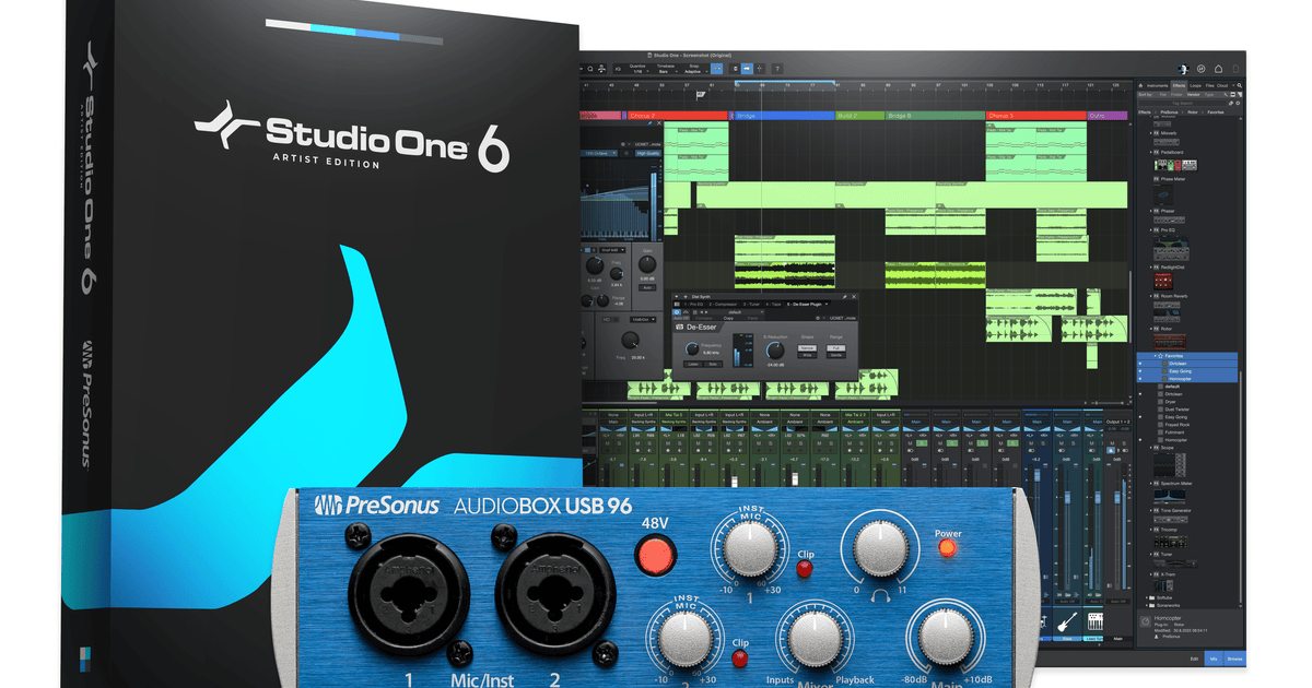 AudioBox® USB® 96, Blue – PreSonus
