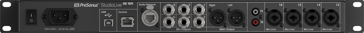 StudioLive® SE 16R Digital Rack Mixer – PreSonus
