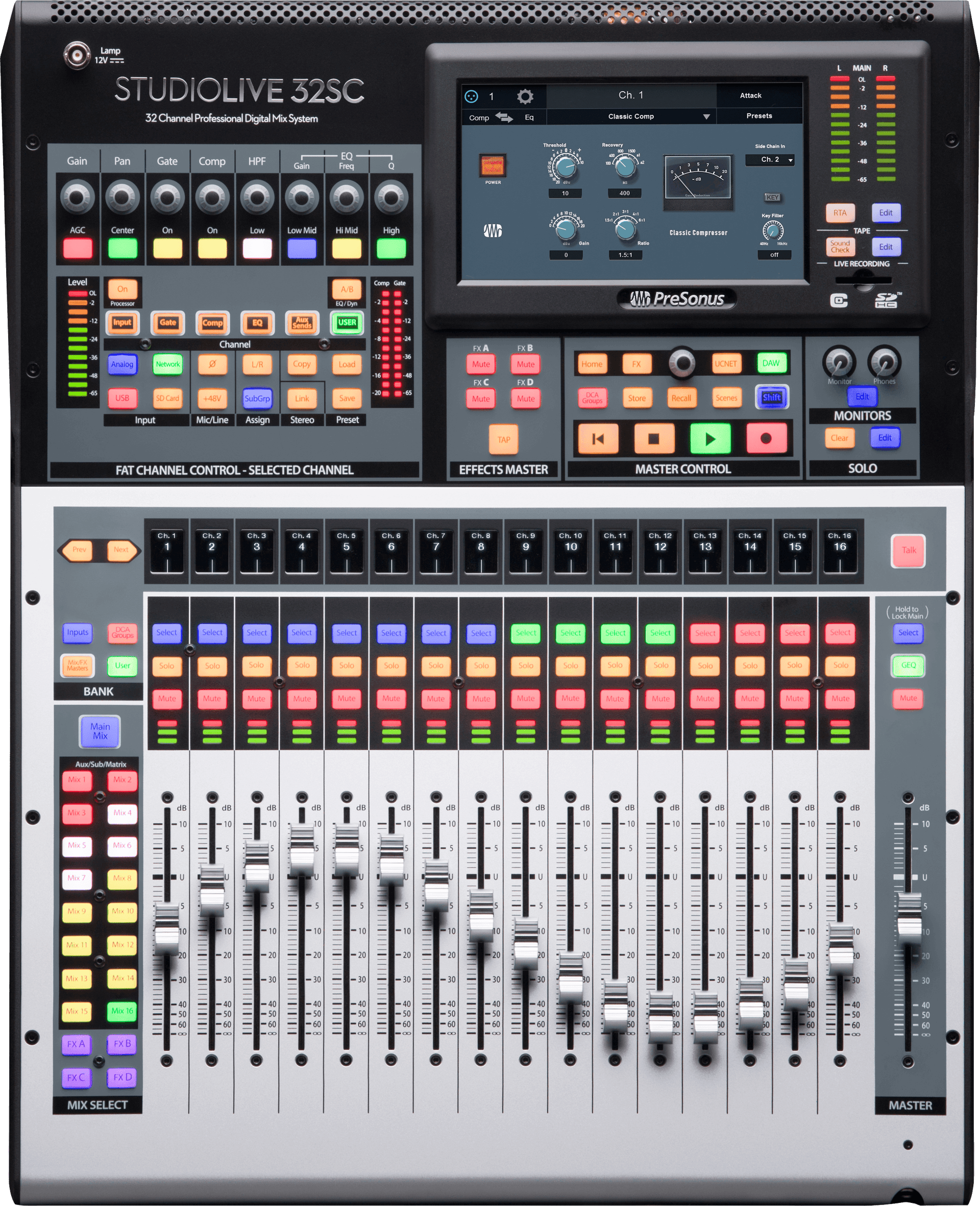 StudioLive® 32SC Digital Console Mixer – PreSonus