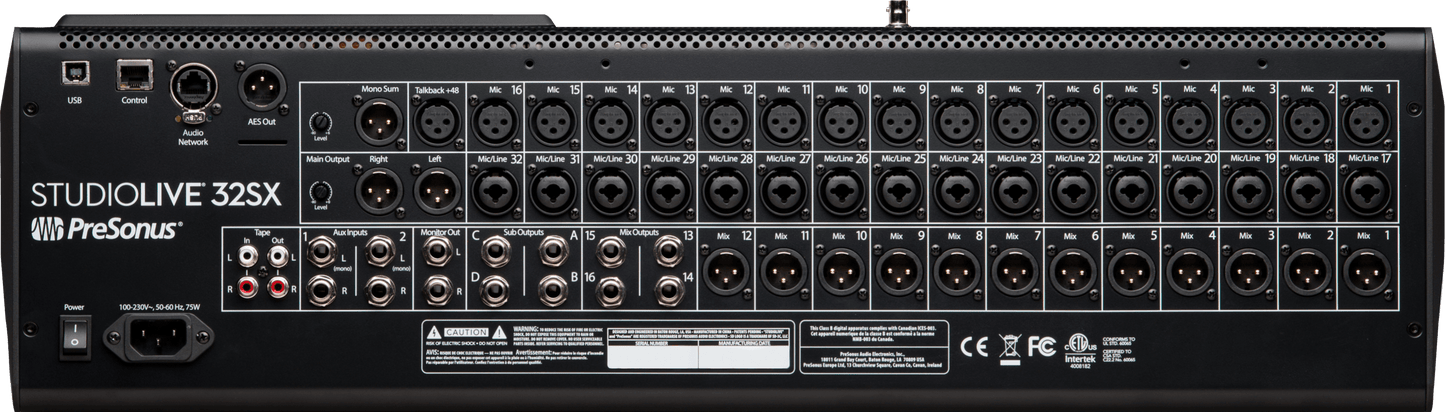 StudioLive® Series III 32SX Digital Console Mixer