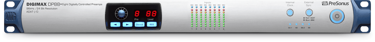 214【中古品】Presonus DIGIMAX DP88 8ch MicPre DigiMax DP88 – PreSonus
