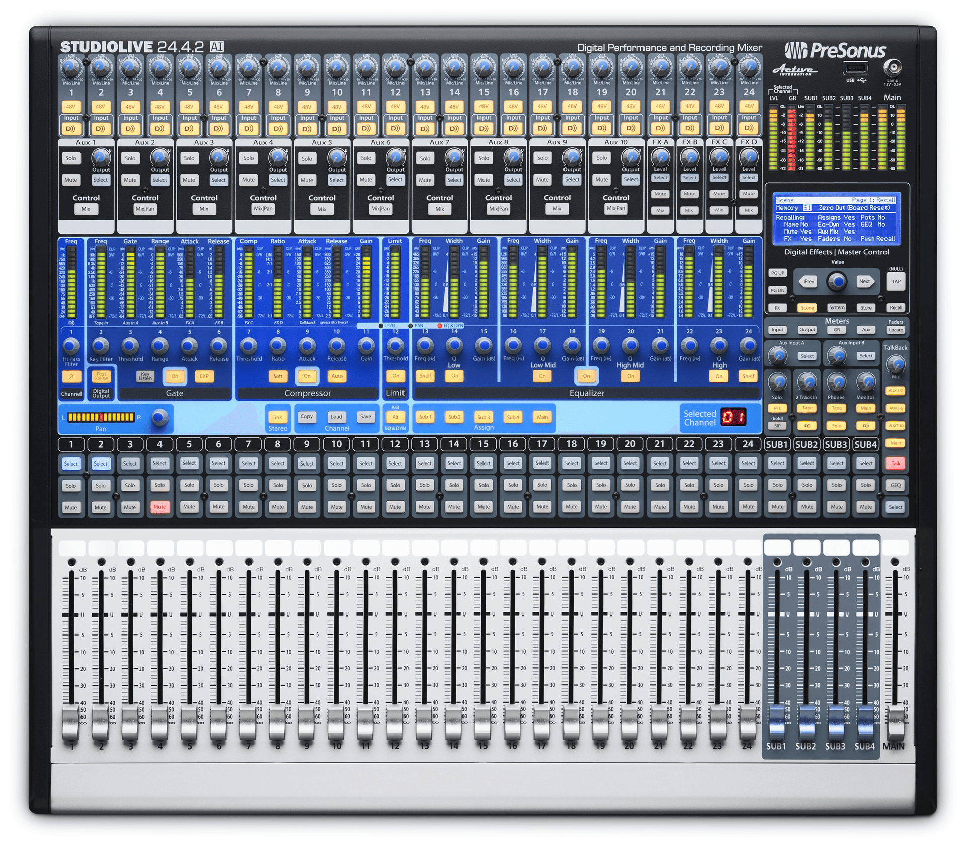 PreSonus デジタルミキサー StudioLive 24.4.2 SLM24.4.2AI_pre_mix_frt_1_nr.